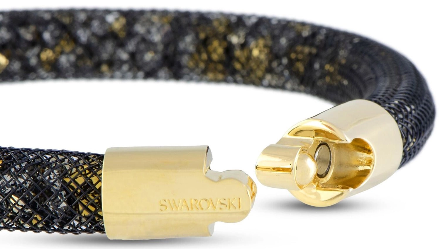 Swarovski Stardust Exclusive Edition 5184480 Black and Gold Set of Necklace and Bracelet for Women