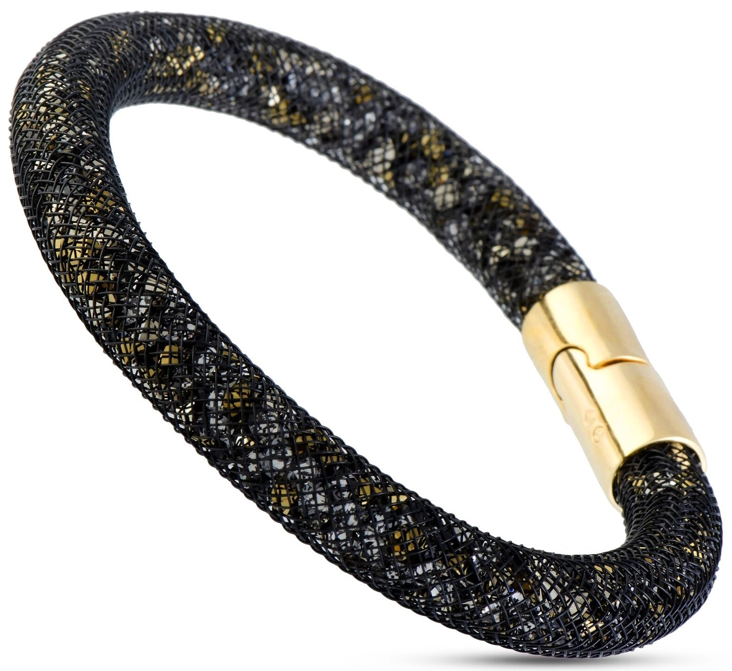 Swarovski Stardust Exclusive Edition 5184480 Black and Gold Set of Necklace and Bracelet for Women