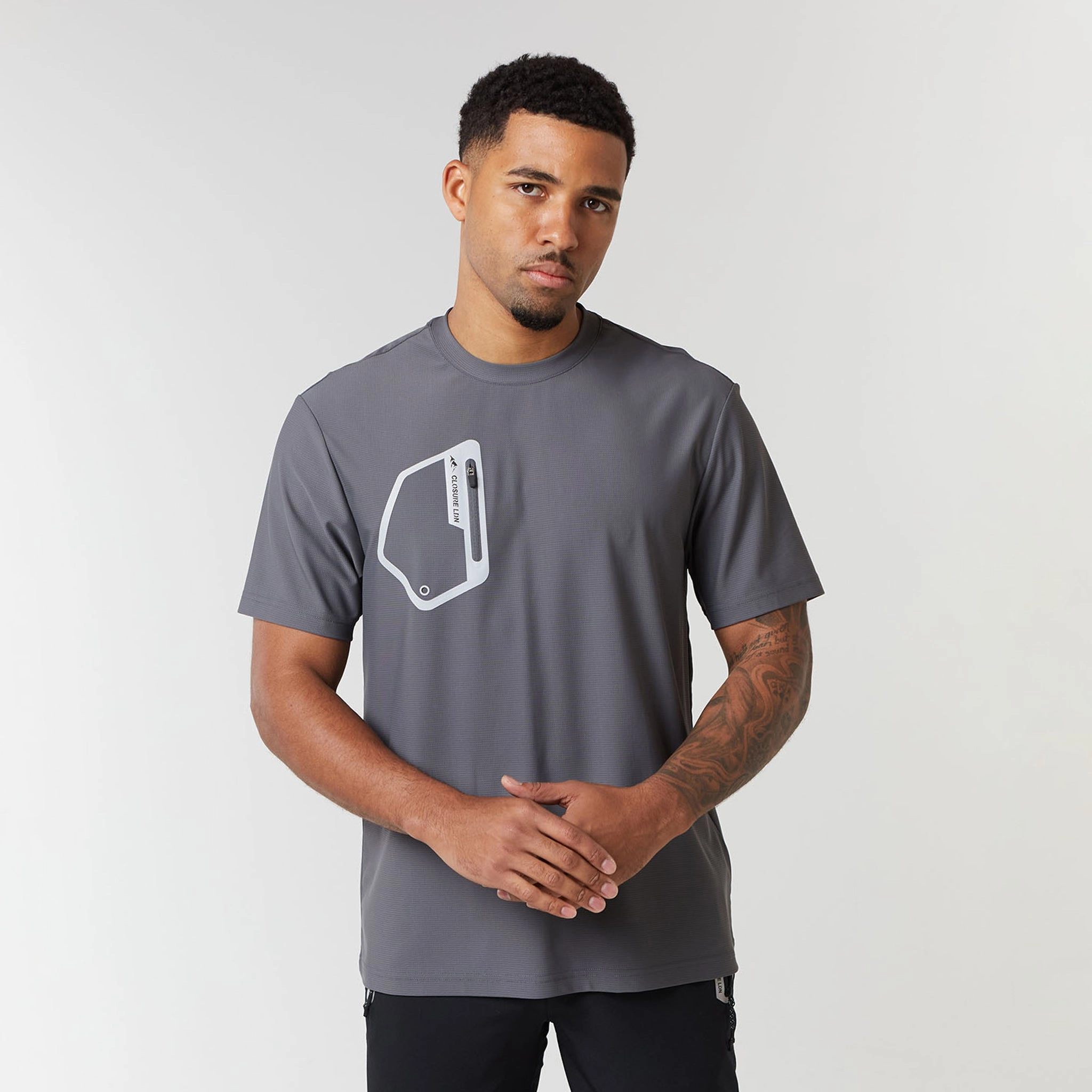 Tech Pocket T-Shirt | Dark Grey