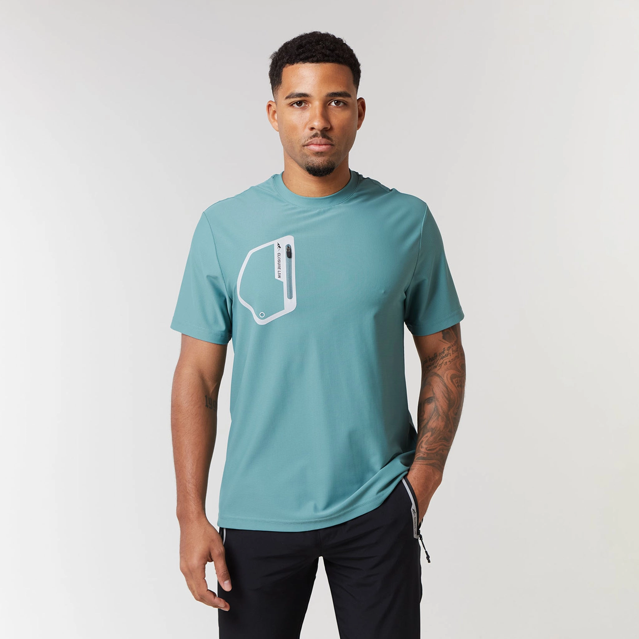 Tech Pocket T-Shirt | Dark Sage