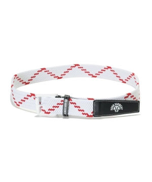 UNISEX Drawl Braided Belt WHITE