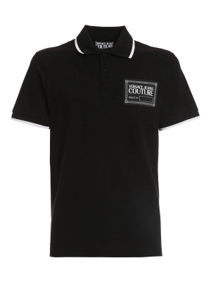 Versace Jeans Couture Logo Patch Short-Sleeved Polo Shirt