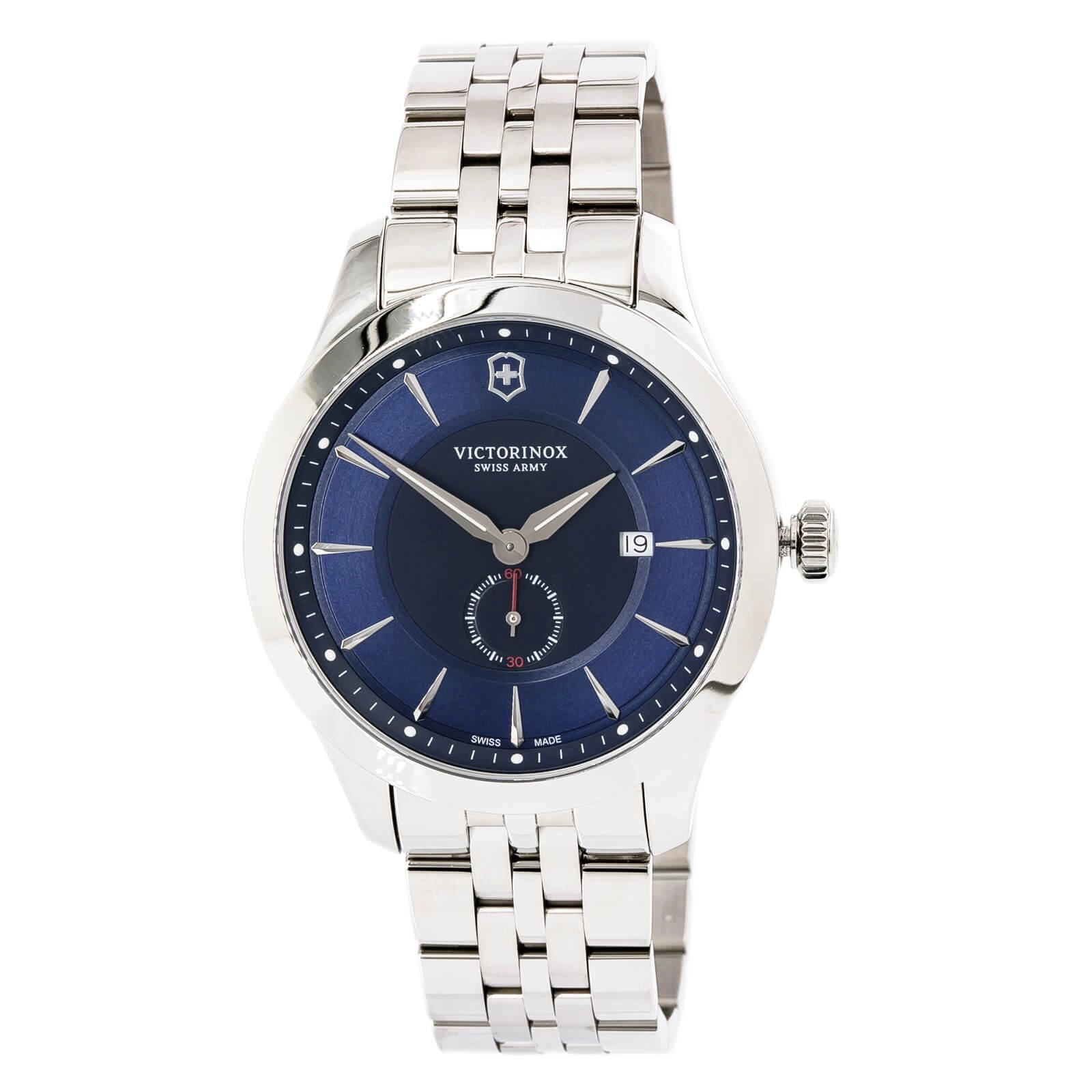 Victorinox Swiss Army 241763 Alliance Blue Dial Mens Quartz Steel Watch