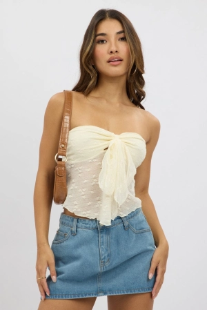 White Boob Tube Top Lace