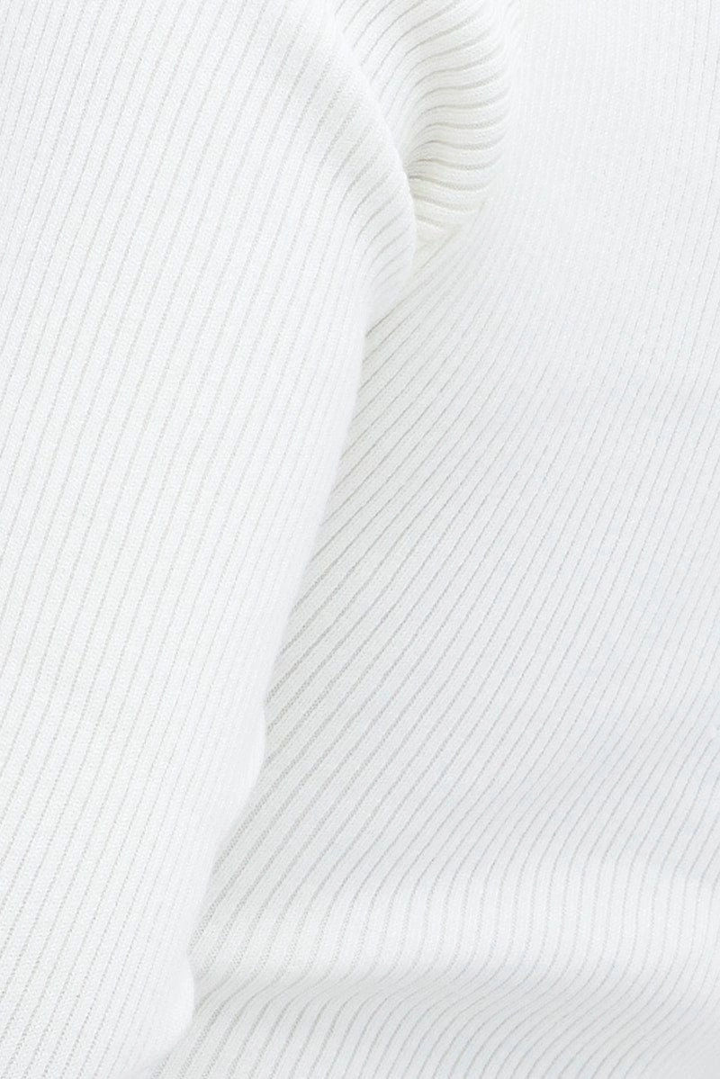 White Collar Detail Cardigan