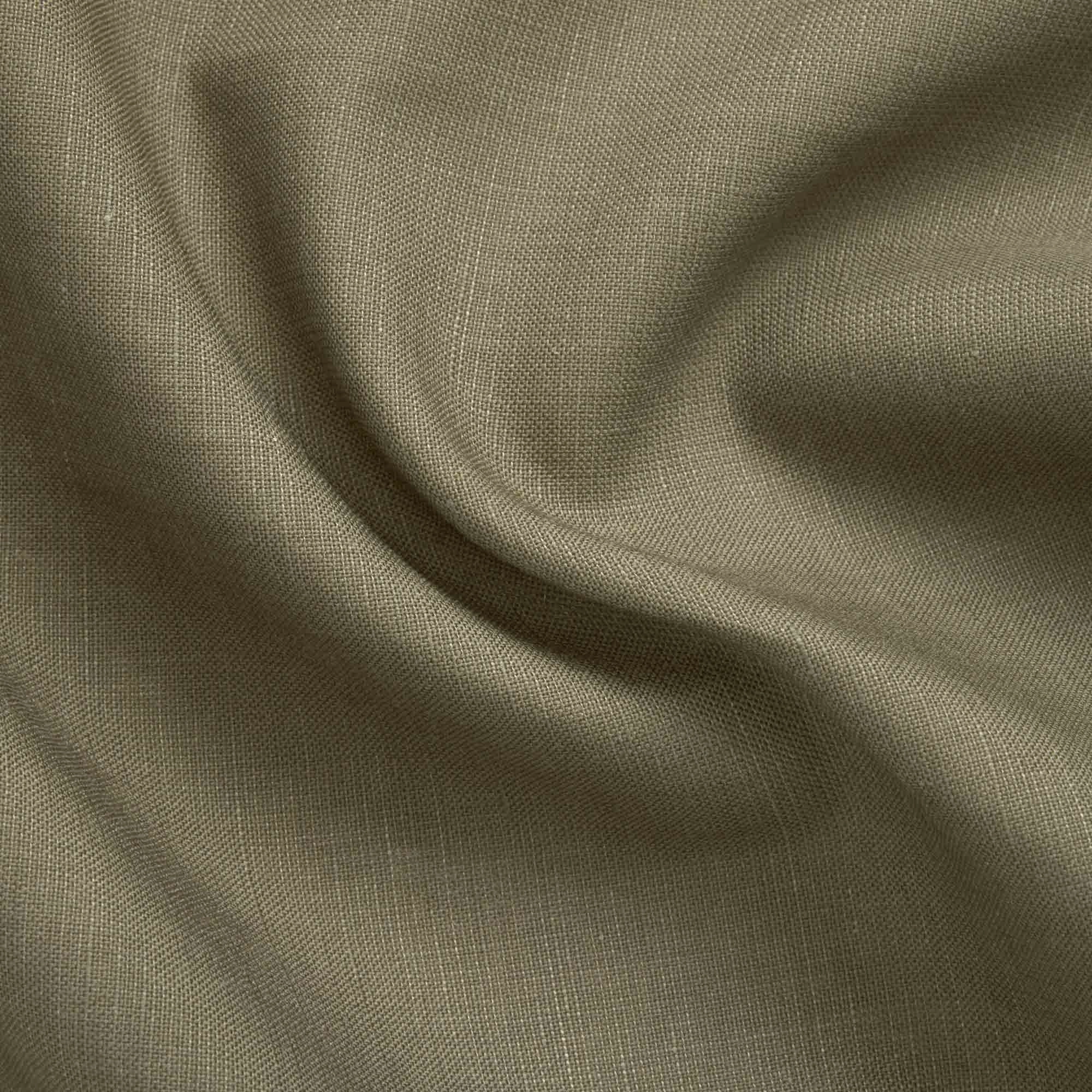 Wool Linen Short Sleeve Button-Down Shirt