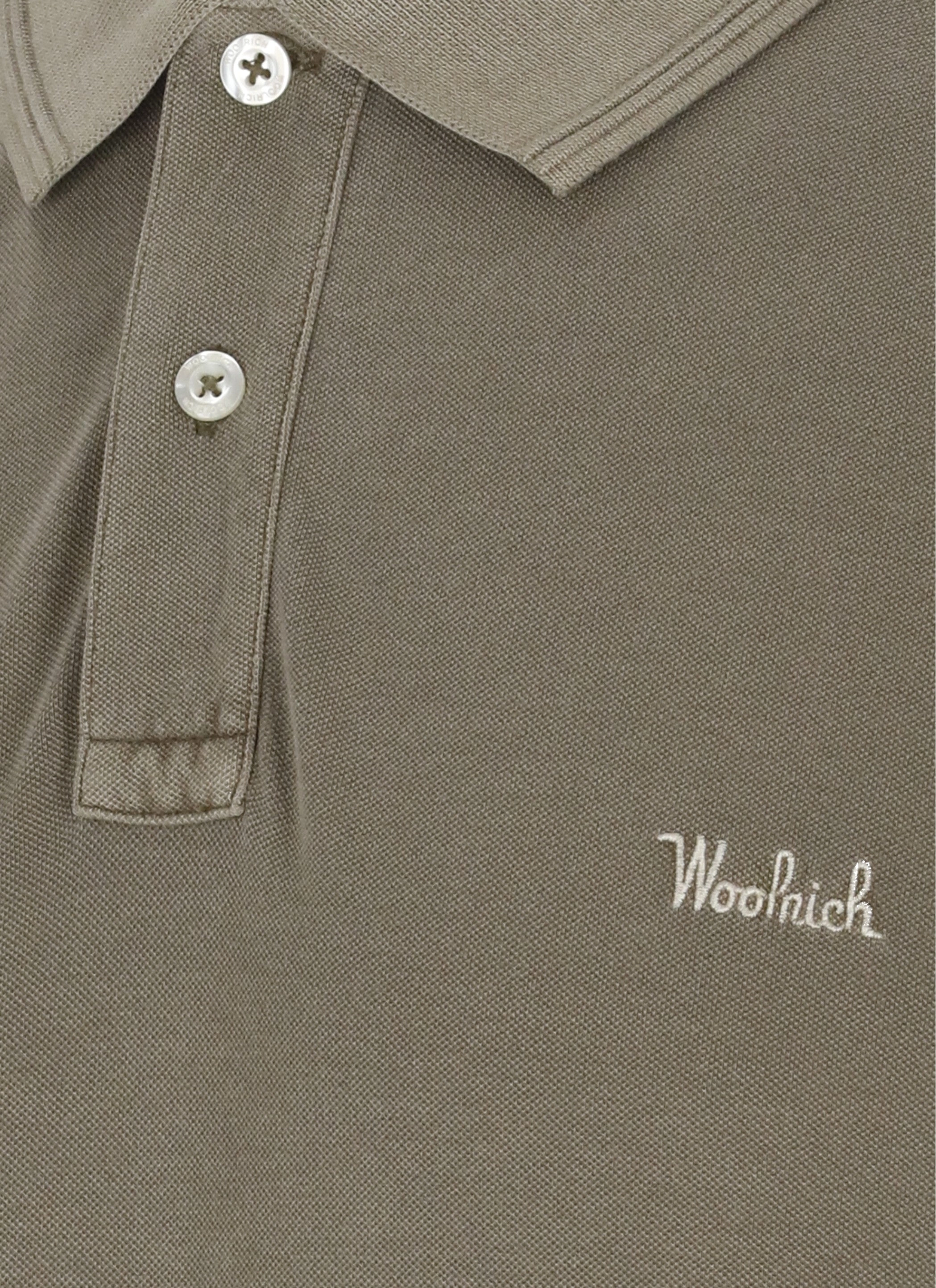 Woolrich Logo Patch Short-Sleeved Polo Shirt