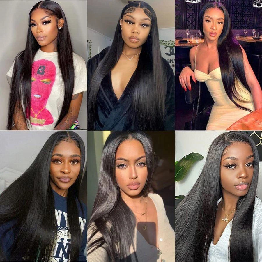 WOWANGEL Straight Classic Lace Weft Clip Ins Hair Extensions | USA Overnight Shipping