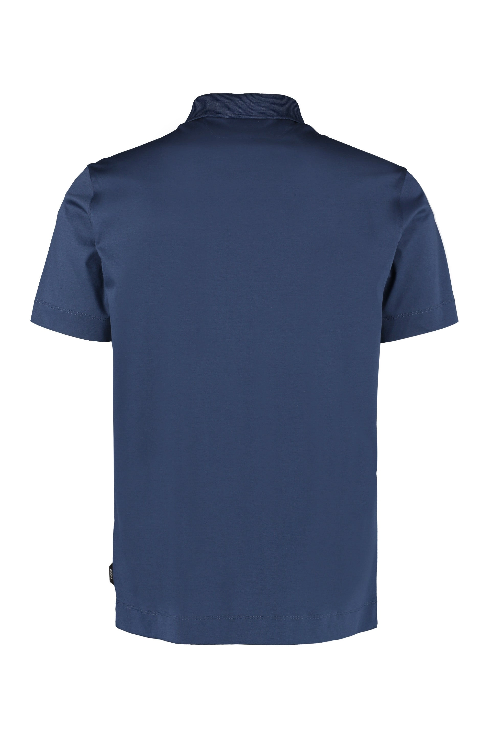 Z Zegna Buttoned Short-Sleeved Polo Shirt