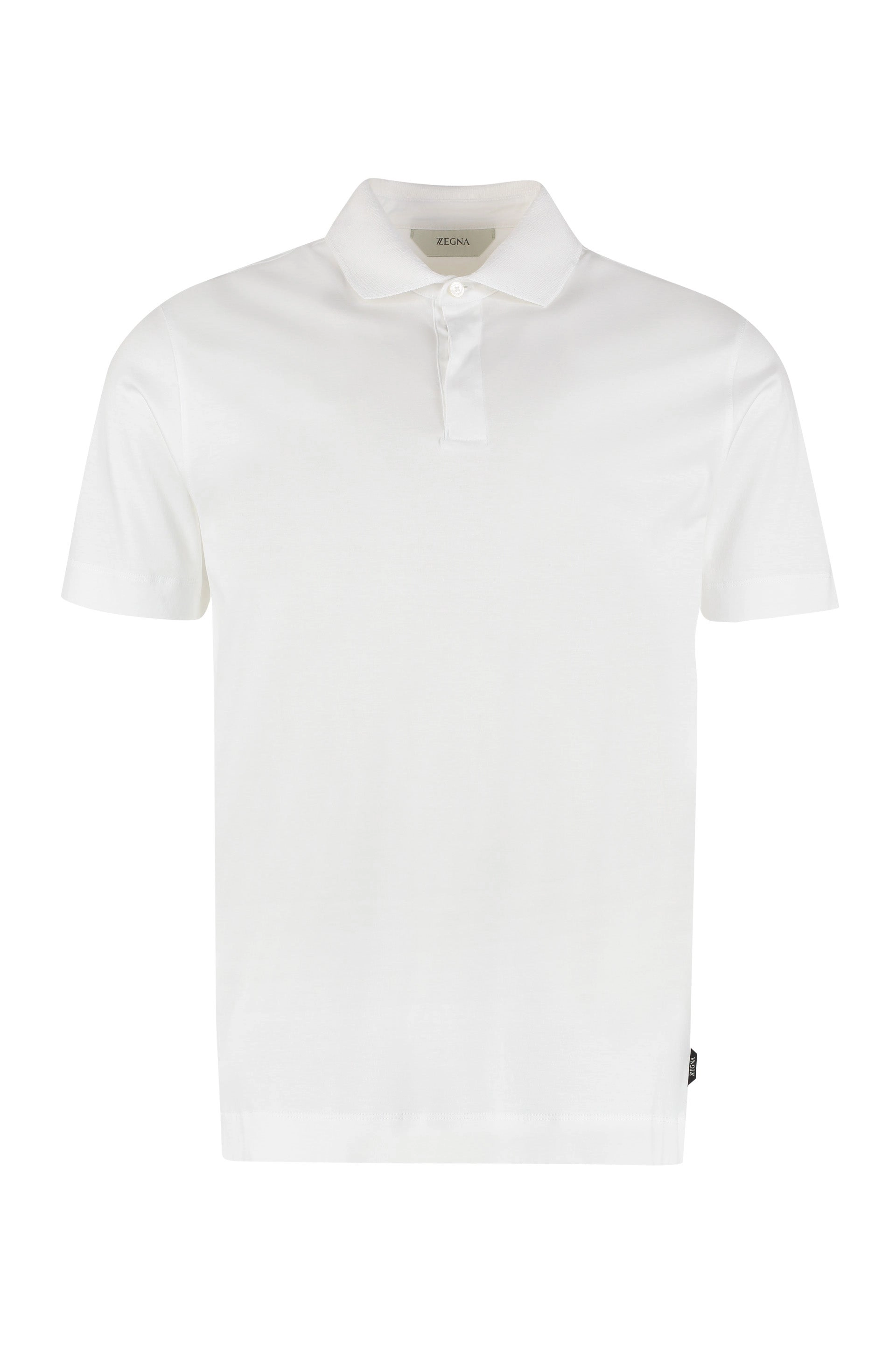 Z Zegna Buttoned Short-Sleeved Polo Shirt